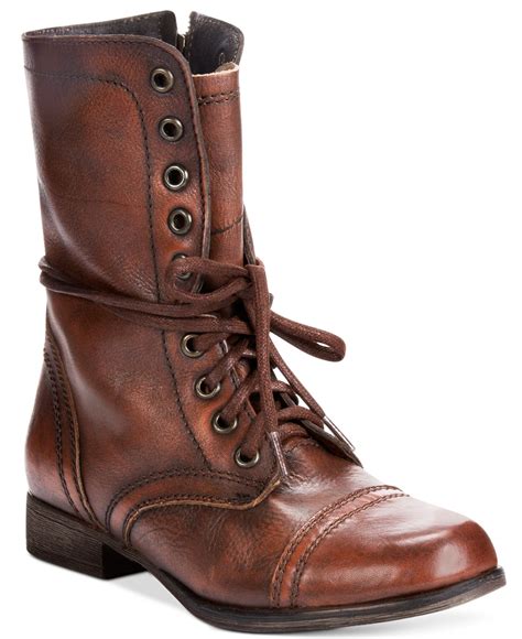 steve madden brown leather boots